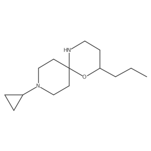 9-Cyclopropyl-2-propyl-1-oxa-5,9-diazaspiro[5.5]undecane结构式