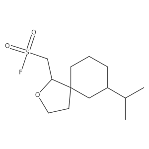 [7-(Propan-2-yl)-2-oxaspiro[4.5]decan-1-yl]methanesulfonyl fluoride结构式