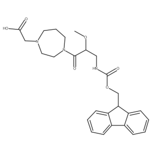 2-{4-[3-({[(9H-fluoren-9-yl)methoxy]carbonyl}amino)-2-methoxypropanoyl]-1,4-diazepan-1-yl}acetic acid Structure