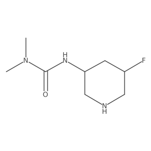 1-(5-Fluoropiperidin-3-yl)-3,3-dimethylurea Structure