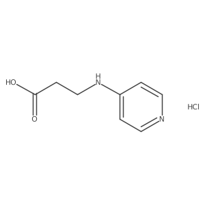 3-(Pyridin-4-ylamino)propanoic acid hydrochloride Structure