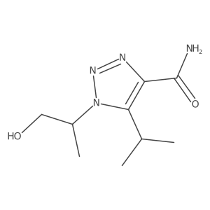 1-(1-hydroxypropan-2-yl)-5-(propan-2-yl)-1H-1,2,3-triazole-4-carboxamide Structure