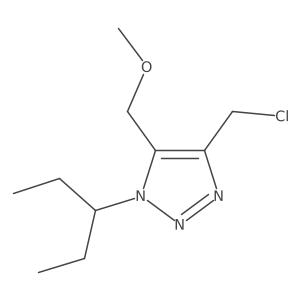 4-(chloromethyl)-5-(methoxymethyl)-1-(pentan-3-yl)-1H-1,2,3-triazole Structure