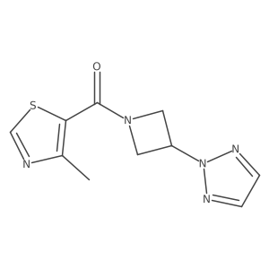 (3-(2H-1,2,3-triazol-2-yl)azetidin-1-yl)(4-methylthiazol-5-yl)methanone Structure