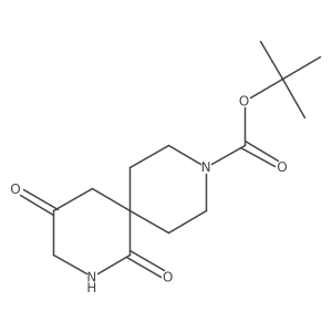 Tert-butyl 1,4-dioxo-2,9-diazaspiro[5.5]undecane-9-carboxylate Structure