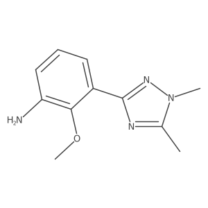 3-(1,5-Dimethyl-1H-1,2,4-triazol-3-yl)-2-methoxyaniline结构式