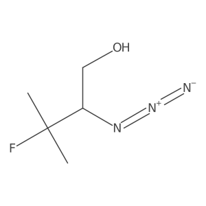 2-Azido-3-fluoro-3-methylbutan-1-ol结构式