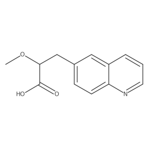 2-Methoxy-3-(quinolin-6-yl)propanoic acid结构式