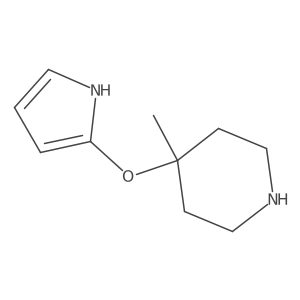 4-methyl-4-(1H-pyrrol-2-yloxy)piperidine Structure