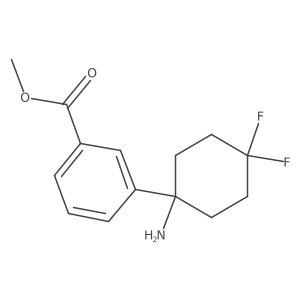 Methyl 3-(1-amino-4,4-difluorocyclohexyl)benzoate Structure
