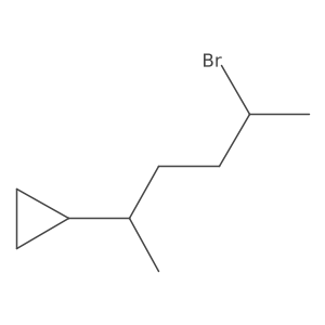 (5-Bromohexan-2-yl)cyclopropane Structure
