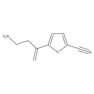 5-(4-Aminobut-1-en-2-yl)thiophene-2-carbonitrile Structure