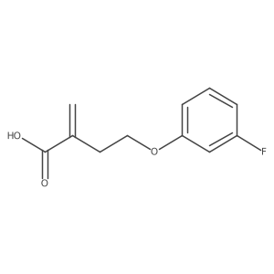4-(3-Fluorophenoxy)-2-methylidenebutanoic acid Structure