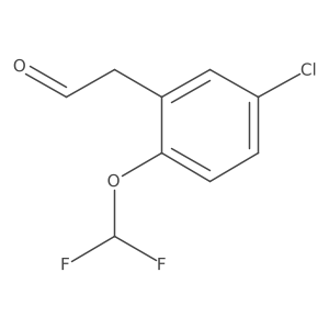 2-[5-Chloro-2-(difluoromethoxy)phenyl]acetaldehyde Structure