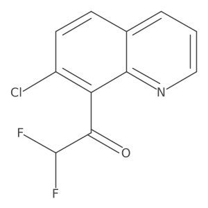 1-(7-Chloroquinolin-8-yl)-2,2-difluoroethan-1-one结构式