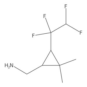[2,2-Dimethyl-3-(1,1,2,2-tetrafluoroethyl)cyclopropyl]methanamine Structure