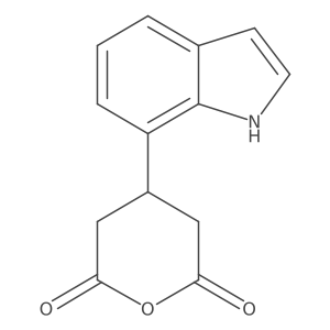 4-(1H-indol-7-yl)oxane-2,6-dione结构式