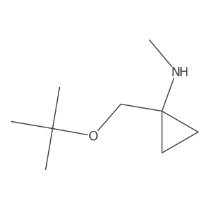 1-[(tert-butoxy)methyl]-N-methylcyclopropan-1-amine结构式
