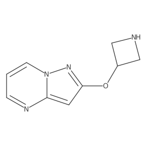 3-{Pyrazolo[1,5-a]pyrimidin-2-yloxy}azetidine结构式