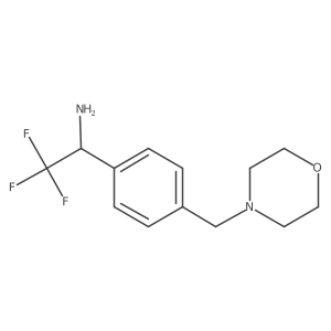 2,2,2-Trifluoro-1-{4-[(morpholin-4-yl)methyl]phenyl}ethan-1-amine Structure