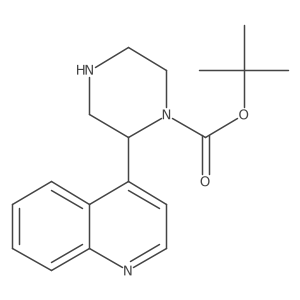 Tert-butyl 2-(quinolin-4-yl)piperazine-1-carboxylate Structure