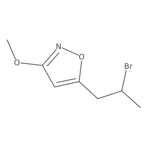 5-(2-Bromopropyl)-3-methoxy-1,2-oxazole结构式