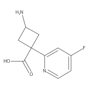 3-Amino-1-(4-fluoropyridin-2-yl)cyclobutane-1-carboxylic acid Structure