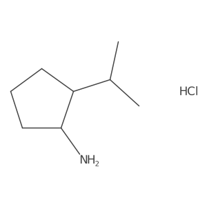 2-(Propan-2-yl)cyclopentan-1-amine hydrochloride Structure