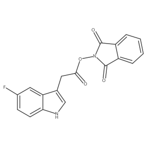 1,3-dioxo-2,3-dihydro-1H-isoindol-2-yl 2-(5-fluoro-1H-indol-3-yl)acetate Structure