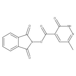 1,3-dioxo-2,3-dihydro-1H-isoindol-2-yl 6-methyl-3-oxo-2,3-dihydropyridazine-4-carboxylate结构式