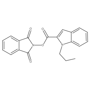 1,3-dioxo-2,3-dihydro-1H-isoindol-2-yl 1-propyl-1H-indole-2-carboxylate Structure