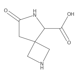 7-Oxo-2,6-diazaspiro[3.4]octane-5-carboxylic acid结构式