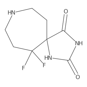 11,11-Difluoro-1,3,8-triazaspiro[4.6]undecane-2,4-dione Structure