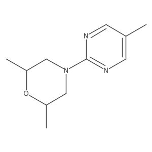 2,6-Dimethyl-4-(5-methylpyrimidin-2-yl)morpholine结构式