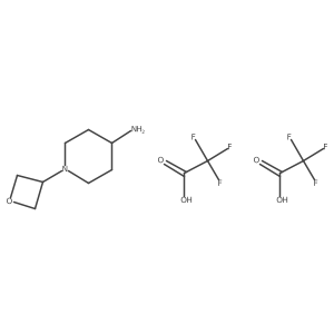 1-(Oxetan-3-yl)piperidin-4-amine;2,2,2-trifluoroacetic acid Structure