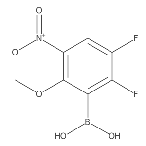 (2,3-Difluoro-6-methoxy-5-nitrophenyl)boronic acid Structure