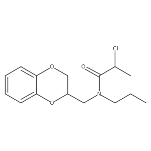 2-Chloro-N-(2,3-dihydro-1,4-benzodioxin-3-ylmethyl)-N-propylpropanamide Structure