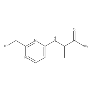 (2R)-2-{[2-(hydroxymethyl)pyrimidin-4-yl]amino}propanamide Structure