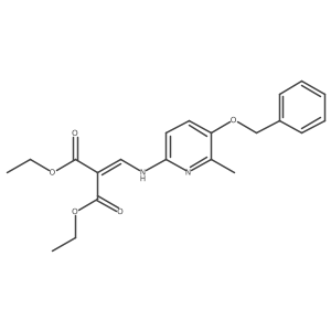 Diethyl 2-(((5-(benzyloxy)-6-methylpyridin-2-YL)amino)methylene)malonate Structure