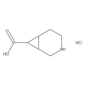(1S,6R,7R)-3-Azabicyclo[4.1.0]heptane-7-carboxylic acid;hydrochloride Structure