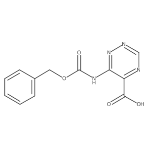 6-{[(Benzyloxy)carbonyl]amino}-1,2,4-triazine-5-carboxylic acid结构式
