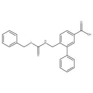 6-({[(Benzyloxy)carbonyl]amino}methyl)-[1,1'-biphenyl]-3-carboxylic acid Structure