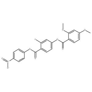 [3-Fluoro-4-(4-nitrophenoxy)carbonylphenyl] 2,4-dimethoxybenzoate结构式