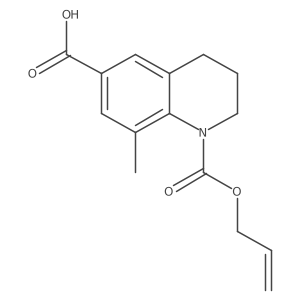 8-Methyl-1-[(prop-2-en-1-yloxy)carbonyl]-1,2,3,4-tetrahydroquinoline-6-carboxylic acid Structure