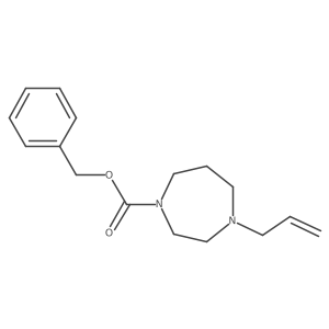 Benzyl 4-(prop-2-en-1-yl)-1,4-diazepane-1-carboxylate结构式