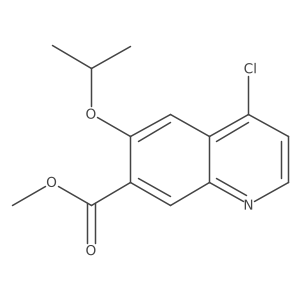 Methyl 4-chloro-6-isopropoxyquinoline-7-carboxylate结构式