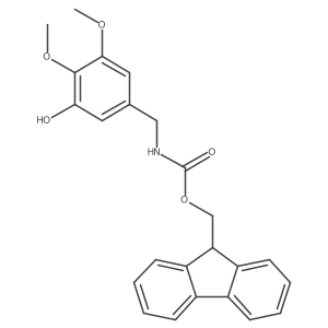 (9H-fluoren-9-yl)methyl N-[(3-hydroxy-4,5-dimethoxyphenyl)methyl]carbamate Structure