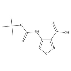 4-((Tert-butoxycarbonyl)amino)isoxazole-3-carboxylic acid Structure