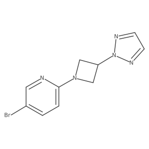 5-bromo-2-[3-(2H-1,2,3-triazol-2-yl)azetidin-1-yl]pyridine Structure