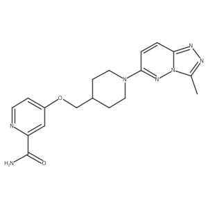 4-[(1-{3-Methyl-[1,2,4]triazolo[4,3-b]pyridazin-6-yl}piperidin-4-yl)methoxy]pyridine-2-carboxamide Structure